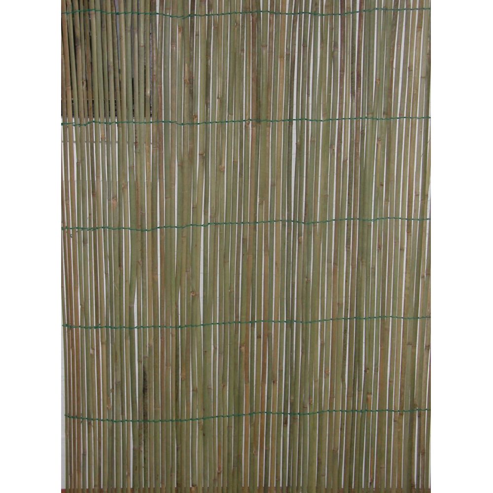 Vindskydd av rund bambu 0,9x2m (K)